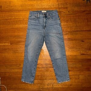 Madewell High Rise Straight Crop Jeans Light Wash‎ Denim Casual Size 26